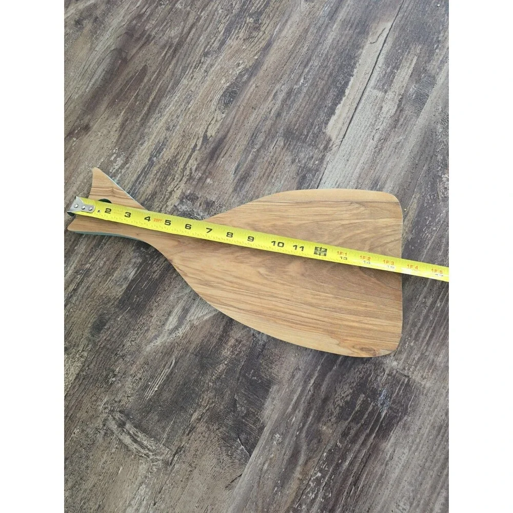 Vintage Legno e Mare Italian Fish Shaped Wooden Cutting Board Olive Wood